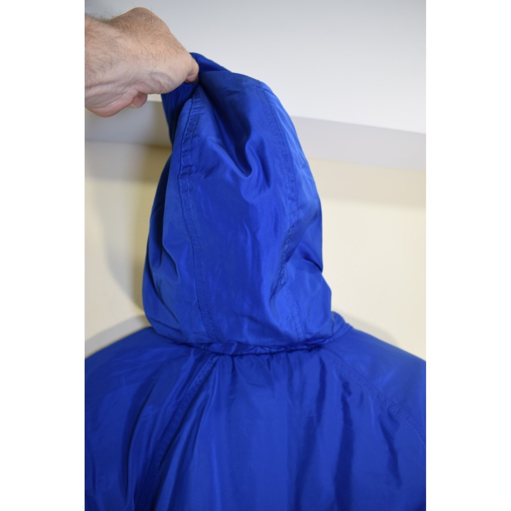 Sporti HEAVYWEIGHT Lined Vented Long Swim Parka Jacket BOYS GIRLS L Blue Hooded - Picture 7 of 16